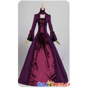 Victorian Gothic Brocade Ball Gown Reenactment Stage Lolita Dress Costume