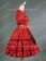 Victorian Lolita Princess Fairy Gothic Lolita Dress Red