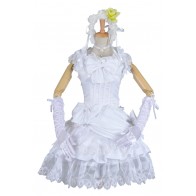 Black Butler Cosplay Elizabeth Costume Front Cover Formal Dress