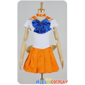 Sailor Moon Cosplay Venus Minako Aino Orange Dress Costume