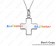 Neon Genesis Evangelion EVA Cosplay Misato Katsuragi Cross Silver Necklace