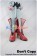 Macross Frontier Cosplay Shoes Sheryl Nome Red Short Boots