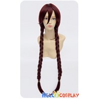 Danganronpa 2: Goodbye Despair Cosplay Toko Fukawa Wig Dangan Ronpa Double Pigtail Dark Red Long