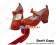 Wine Red Long Satin Strap Chunky Princess Lolita Shoes