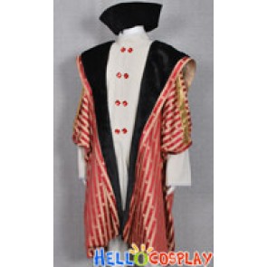Kings Court Dress Red Outfits Vintage Historical Retro Costume
