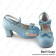 Sweet Lolita Shoes Blue Calmly Bows Ankle Strap Chunky Heel