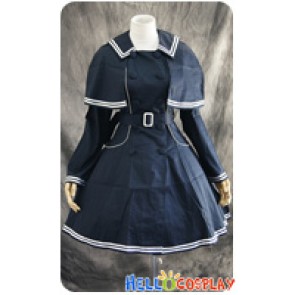 Lolita Gothic Dress Navy Cosplay Costume Classical