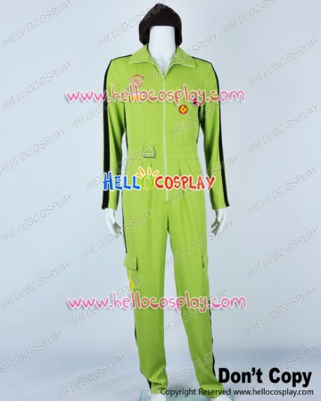 Super Danganronpa Dangan Ronpa 2 Cosplay Kazuichi Souda Green Costume