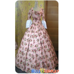 Victorian Lolita Renaissance Multicolor Floral Gothic Lolita Dress