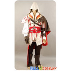 Assassins Creed 2 II Cosplay Ezio Costume Outfit