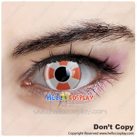 Parachute Cosplay Orange White Contact Lense