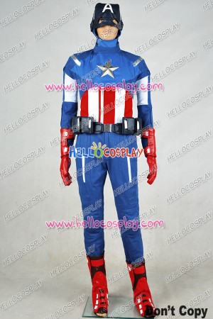 The Avengers Captain America Steve Rogers Uniform Cosplay Costume