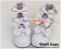 White Three Bows Ruffle Chunky Princess Lolita Shoes