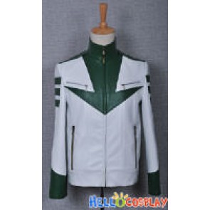 Space Battleship Yamato Costume Green Leather Jacket