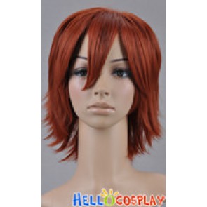 Red Brown Cosplay Short Layered Wig