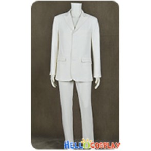 The Great Gatsby 2013 Jay Gatsby Cosplay Costume White Suit