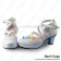 Lolita Shoes Ankle Crossing Straps Princess Chunky Lacing Ruffle White Sandals