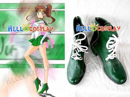 Sailor Moon Cosplay Sailor Jupiter Makoto Kino Short Boots