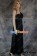 Party Cosplay Black Gem Ball Gown Formal Shoulder Dress Costume