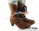 Light Brown Ruffle Lace Zipper Chunky Punk Lolita Boots
