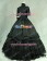 Victorian Gothic Black Ball Gown Reenactment Steampunk Punk Lolita Dress Costume