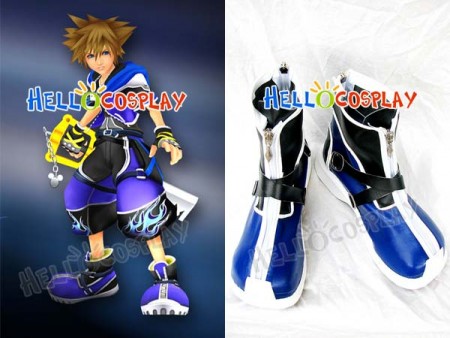 Kingdom Hearts Cosplay Sora Blue Shoes