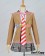 Coppelion Cosplay Ibara Naruse Stripe Tie Girl Uniform Costume