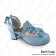 Princess Lolita Shoes Sky Blue Retro Ankle Strap Bows Heart Shaped Buckles