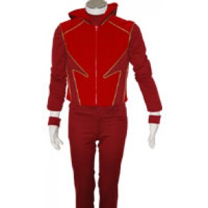 Smallville Flash Impulse Cosplay Red Suit Uniform Costume