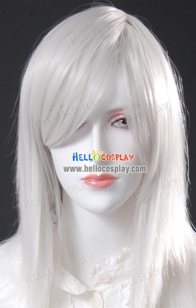 Cosplay White Gray Short Wig