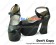 Matte Black Crossing Strap Chunky Princess Lolita Shoes