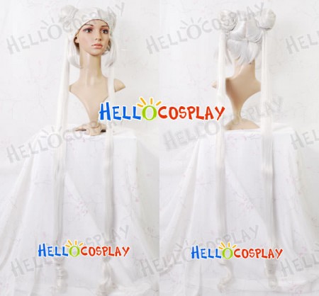 Sailor Moon Princess Moon Serena Tsukino Cosplay White Wig