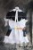 Gothic Lolita Cosplay White Black Maid Uniform Dress Costume