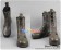 Devil May Cry 5 Cosplay Dante Dark Gray Short Boots