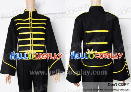 My Chemical Romance Costume Gold Parade Military Jacket