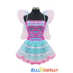 Angel Feather Cosplay Sweet Flower Fairy Dress Costume