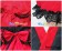 Angel Feather Cosplay Lolita Black Red Kimono Maid Dress