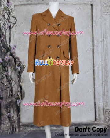 Doctor Cosplay Dr Brown Trench Coat Costume New Version