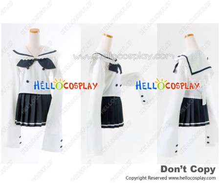 Lucky Star Cosplay Akira Kogami Costume Gray Sailor Uniform New