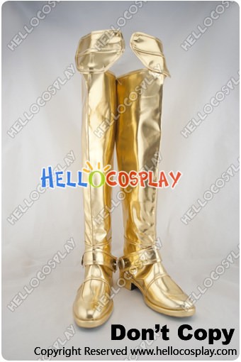 gold long boots