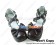 Matt Brown Double Ankle Straps Ruffle Chunky Sweet Lolita Shoes