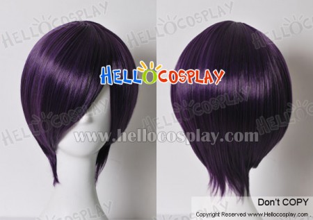 Purple Black 004 Short Cosplay Wig