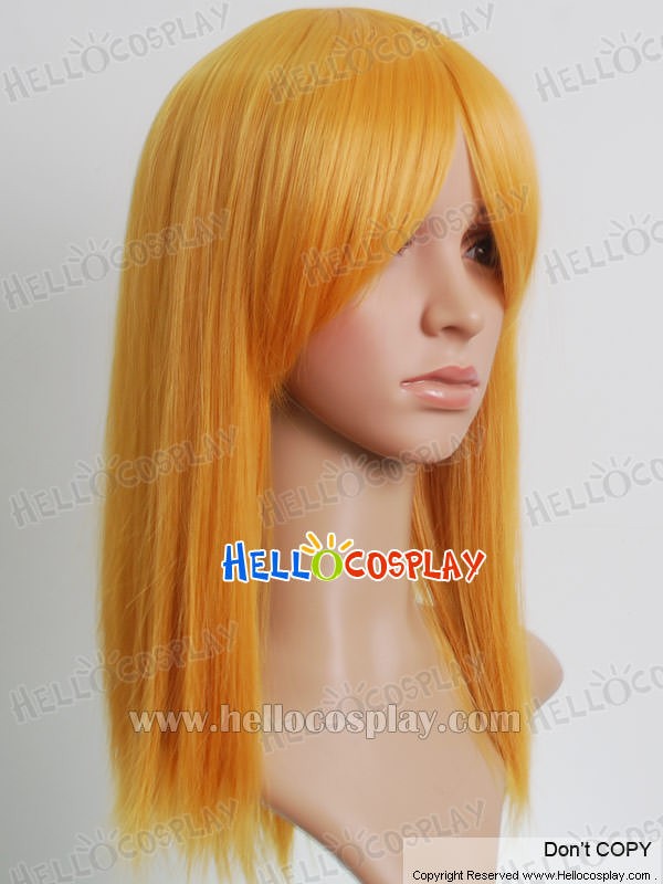 orange cosplay wig