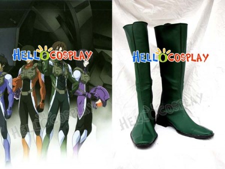 Gundam Cosplay Green Boots