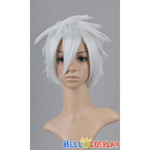 Silver White Cosplay Short Layered Wig