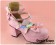 Pink Alice Bow Straps Chunky Princess Lolita Shoes