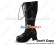 Deep Brown Bows Lace Up Ruffle Chunky Princess Lolita Boots