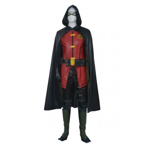 Young Justice Cosplay Robin Timothy Jackson Tim Drake Costume Uniform