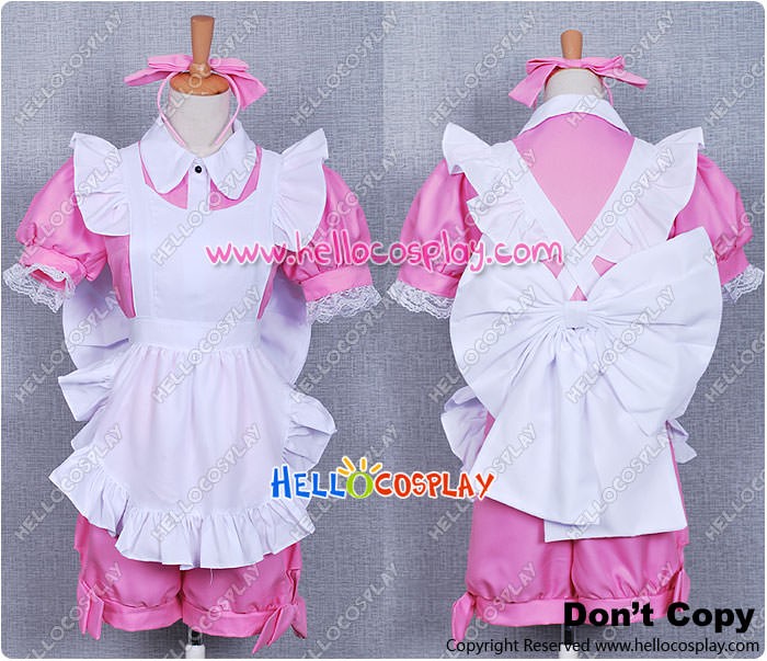 Black Butler Ciel Cosplay Alois Trancy Pink Maid Dress Costume