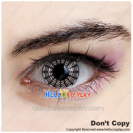 Cobweb Black White Cosplay Contact Lense